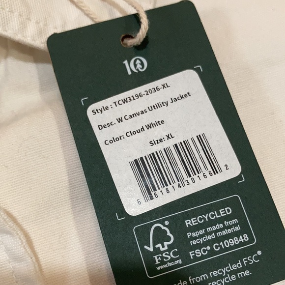 NWT TenTree Canvas Utility Jacket - Picture 9 of 11